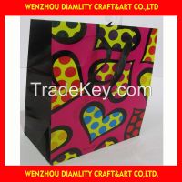 2016 fancy gift paper bag/laminated paper bag