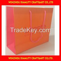 2016 new custom white kraft paper bag/kraft paper shopping bag