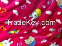 Sell cheap price polyester print flannel fabric for blankets