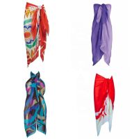 Popular Beachwear swimwear Pareo Sarong in 100% RPET recycled Polyester Audited Factory