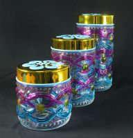 Sell Kitchen Glass Jar With Hand Painting