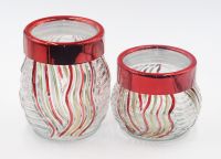 Sell hand painting glasss storage jar