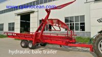 high quality bale trailer with hydraulic loading and unloading
