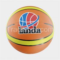 2016 new style rubber basketball 12 panels