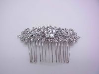 wholesale crystal silver hair combs