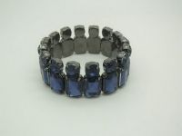 Sapphire colorway rhinestone bangle