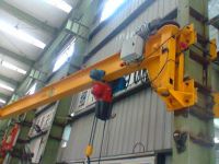 Wall mounted cantilever crane 3 ton installed in factory jib crane