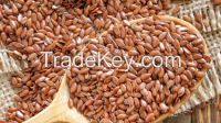 golden/brown organic flax seeds