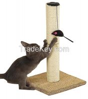 Meow Town Scratch N' Stow Cat Scratching Post for Cats and Kittens