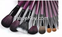 OEM high quality professional animal hair cosmetic brush set