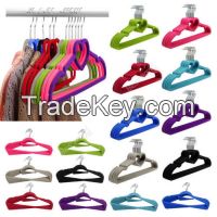 Love design plastic velvet skirt hanger for sale