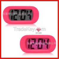 Promotion Gifts Multi-color Mini Lovely Silicone LCD Alarm Clock, Cute mini silicone table alarm clock, silicone mini alarm clock, mini travel silicone clock, Silicone twin bell shape table alarm clock, Silicone mini digital clock kids alarm clock