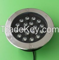 Suppy LED Buried Lights 18W Spotlights Landscape Lamp Stainless Steel Shell Buried Lights Outdoor Lighting Colorful