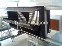 Air inlet window for breeding industry, air inlet window, 
