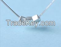 Hot hot sale square beads pendant necklace
