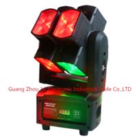 2016 Newest Led Moving Head Light Dual Axis 8pcs 10w 4in1 RGBW 4in1