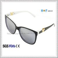 Italian Eyewear Fashion Polarized Black Sun Glasses for Lady w/ UV400
