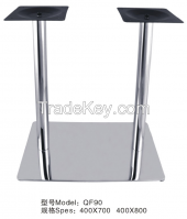 double metal table legs