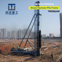 Diesel hammer precast pile machine for foundation construction