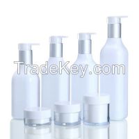 plastic bottles and jars for cosmetic