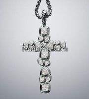 David Yurman Diamond Confetti Cross Pendant