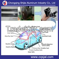 ahesive lacquer coated aluminum strip for rubber weather sealing strip