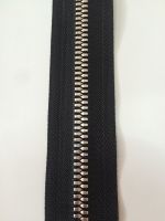 Injection molded zipper with special teeth and hanging plating