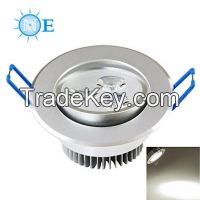 Adjustable 3W Led Ceiling Lighting 220V High Power Cutout Size 70mm