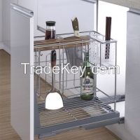 Multi-function Kitchen Drawer Basket with Knife Shelf