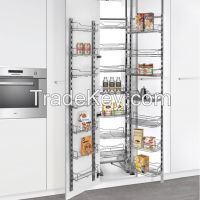 Multi-tier Kitchen Larder Unit with Double Doors