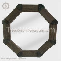 Octagonal Wall Mirror Wood hexagonal Mirror Square Mirrors Wooden Frame Mirrors