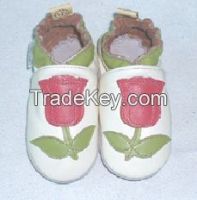 First Grade Cow Leather Soft Sole Shoes