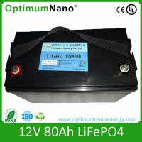 Factory price 12v 80ah lithium battery for electric bike