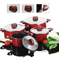 Sell 8pcs Aluminium Cookware W/S/S Lid (Pt-Acs07)