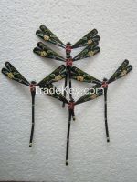 100% Lovely Hand-painted Designer best prices Bamboo Dragonfly