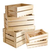 Slatted Wooden Boxes for Carrying and Storaging
