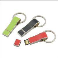 Promotional gifts keychain usb flash drive 4gb, leather usb memory stick