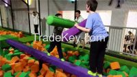 cheap kids indoor bungee jumping trampoline park trampoline high sky sport