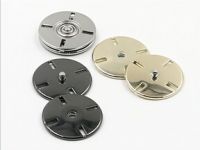 Fashionable Thinnest flat metal button Snap fastener for coat cloth
