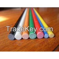 High Quality fiberglass FRP pultruded solid rod profiles