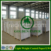 double sides coated paper light weight coated paper lwc