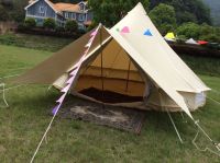 outdoor canvas bell tent with canopy car awning
