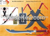 Cartoon Sword- Bleach - Bleach Anime Kyouraku Shunsui Twin Sword Set