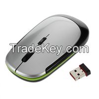 2.4GHz USB Receiver Slim Mini Wireless Optical Mouse Mice for Laptop