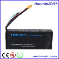 China hot sale high safety 12000mah 14.8V power safe battery for remote control helicopter