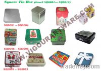 square tin boxes