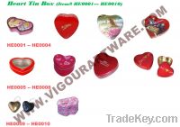 heart tin boxes