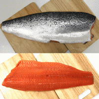 Sell Atlantic Salmon Fillets Skin On / Skin Off Trim B, C, D and E, 