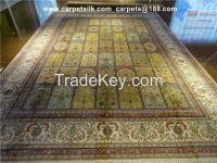 handmade silk corridor carpet oblong carpet