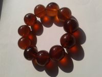 Red Amber Bracelets - Made of Natural Amber Stone